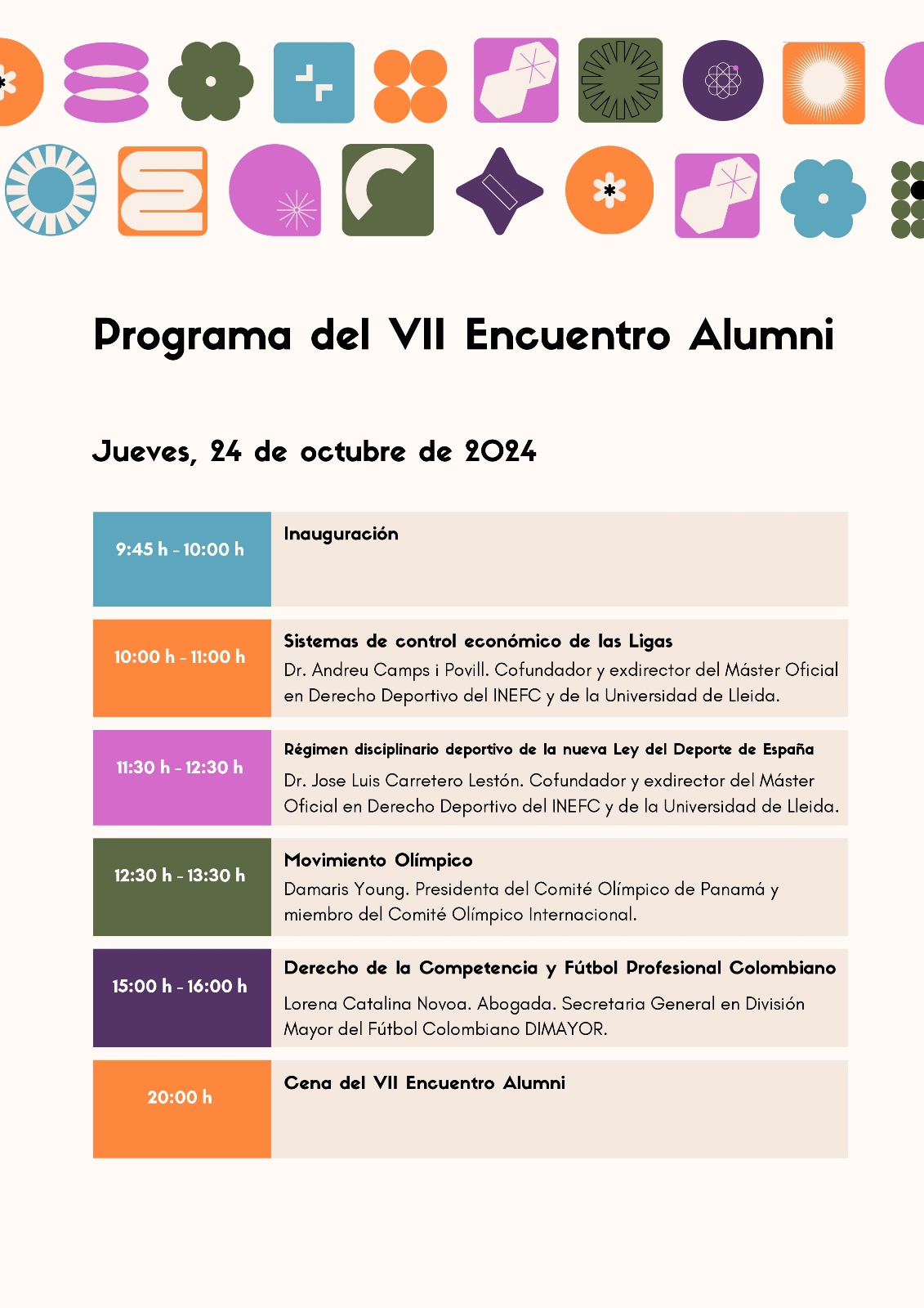 Programa VII Encuentro Alumni 24 octubre 2024